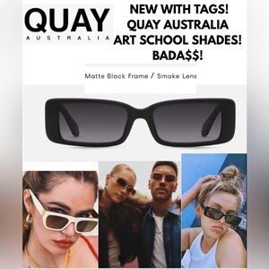 NWT! QUAY ARTSCHOOL SUNGLASSES! AWESOME-NESS! THEY ARE BLACK! 5 ⭐️ REVIEWS!